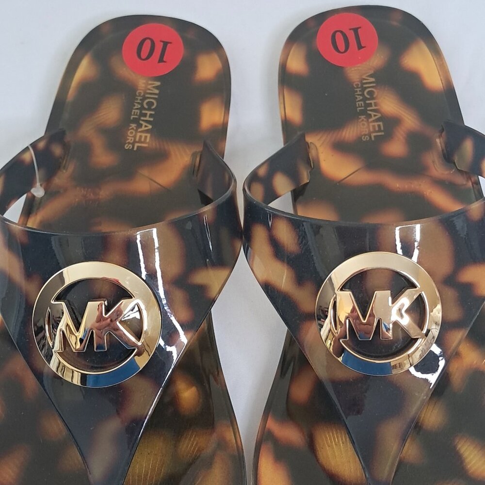 Michael Kors Jelly Thong Flip Flop Sandals.  Brand New